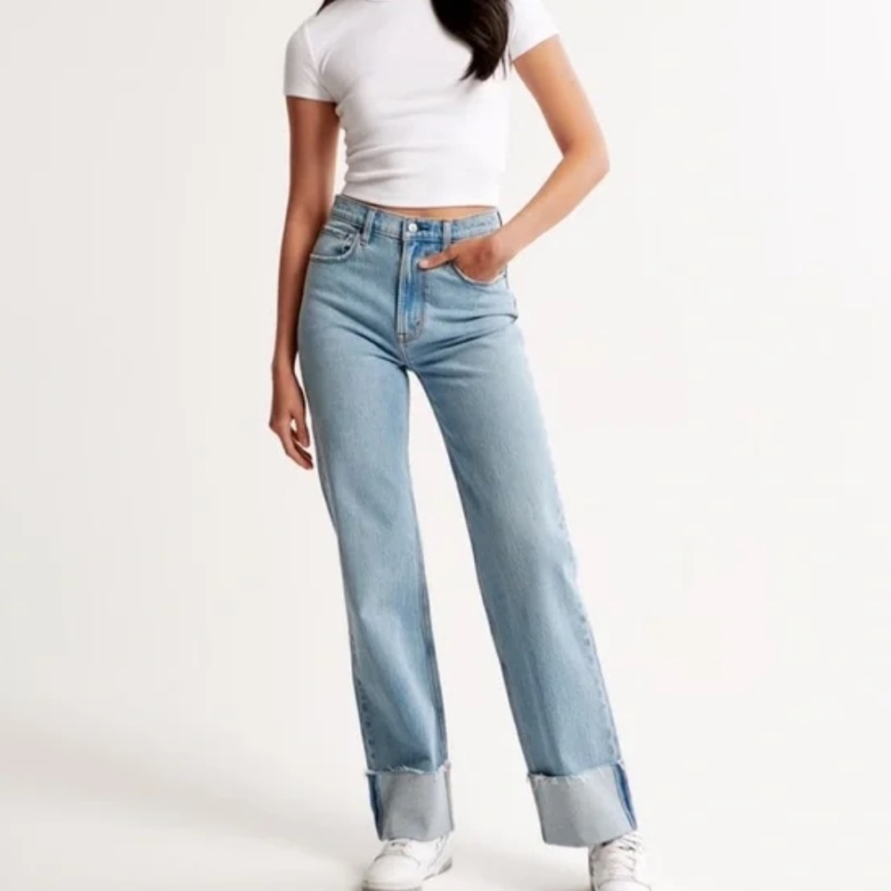 ultra high rise 90s straight jean curve love